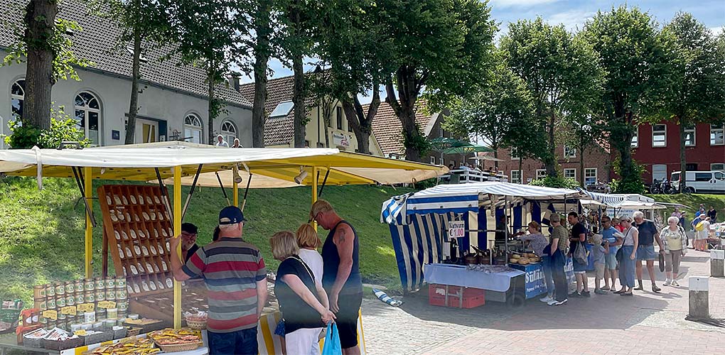 Wochenmarkt in Carolinensiel